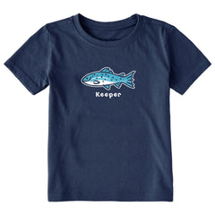Toddler Keeper Fish Short Sleeve Crusher Tee