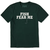 Men's Fish Fear Me Hook Short Sleeve Crusher Tee