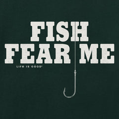 Men's Fish Fear Me Hook Short Sleeve Crusher Tee