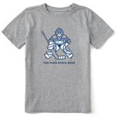 Kids The Puck Stops Here Short Sleeve Crusher Tee
