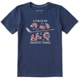 Kids A Few of My Favorite Hockey Things Short Sleeve Crusher Tee