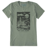 Women's Get Out More Stamp Short Sleeve Crusher Tee