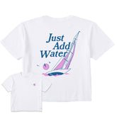 Women's Just Add Water Sunset Sail Short Sleeve Crusher Boxy Tee