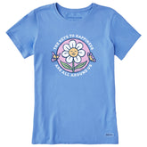 Women's Keys to Happiness Flower Short Sleeve Tee