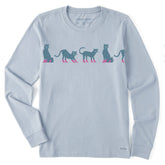 Women's Cheetahs in Boots Long Sleeve Crusher Tee