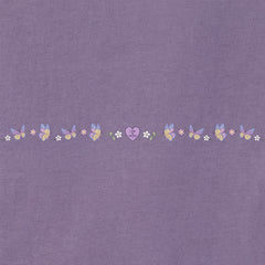 Women's Floral Butterfly Heart Short Sleeve Crusher Tee