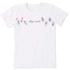 Women's Ice Cream Stay Cool Short Sleeve Crusher Tee