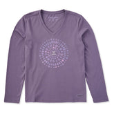 Women's Joy Explosion Long Sleeve Crusher Vee