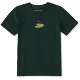 Kids Golf Green Short Sleeve Crusher Tee