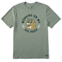 Men's Working on my Six Pack Short Sleeve Tee