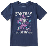 Kids Fantasy Football Rushing Wizard Short Sleeve Crusher Tee