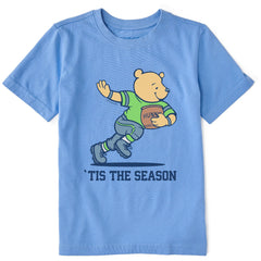 Kids Tis the Season Pooh Short Sleeve Crusher Tee