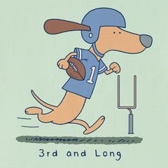 Kids 3rd and Long Dachshund Short Sleeve Crusher Tee