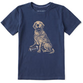 Kids Golden Football Short Sleeve Crusher Tee