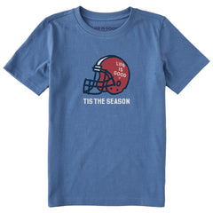 Kids Tis the Season Big Helmet Short Sleeve Crusher Tee