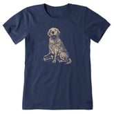Women's Golden Football Short Sleeve Tee
