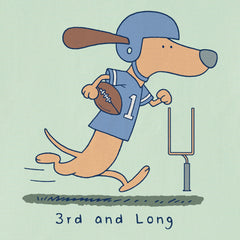 Women's 3rd and Long Dachshund Short Sleeve Crusher Tee