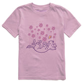 Kids Butterfly Dog Short Sleeve Crusher Tee