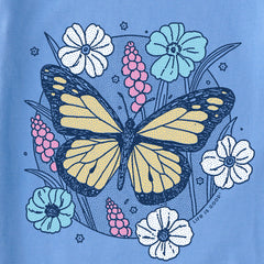 Kids Butterfly Bloom Short Sleeve Crusher Tee