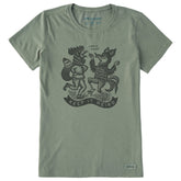 Women's Keep it Weird Chicken Fox Short Sleeve Crusher Tee