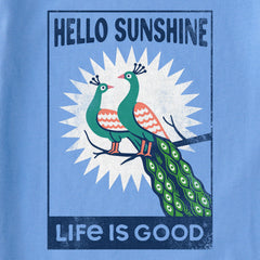 Women's Hello Sunshine Peacock Short Sleeve Tee