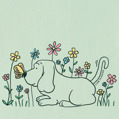 Kids Flower Pup Short Sleeve Crusher Tee