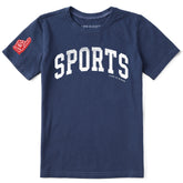Kids Sports Athletic Arch Short Sleeve Crusher Tee