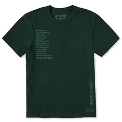 Men's Take it Outside Quote Short Sleeve Crusher Tee