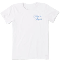 Women's Keep it Simple Take it Easy Short Sleeve Crusher Tee