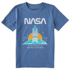 Kids NASA Rocket Science Short Sleeve Crusher Tee