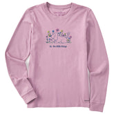 Women's It's the Little Things Butterfly Dog Long Sleeve Crusher Tee