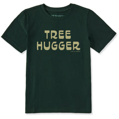 Kids Tree Hugger Script Short Sleeve Crusher Tee