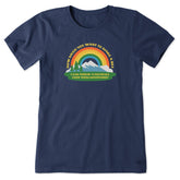 Women's Football Over Them Mountains Short Sleeve Tee