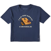 Women's I Am the Great Cornholio Short Sleeve Crusher Boxy Tee