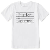 Kids C is for Courage Short Sleeve Crusher Tee