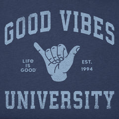 Women's Good Vibes University Short Sleeve Tee