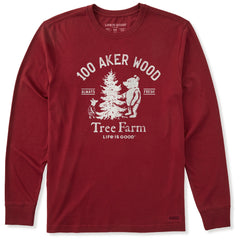 Men's Winnie 100 Aker Tree Farm Long Sleeve Crusher Tee