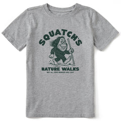 Kids Squatch's Nature Walks Short Sleeve Crusher Tee