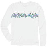 Women's Clover Wildflowers Long Sleeve Crusher Tee