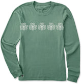 Women's Celtic Clovers Long Sleeve Crusher Tee