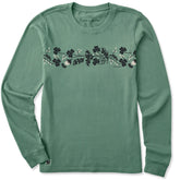 Women's Clover Garden Long Sleeve Crusher Tee
