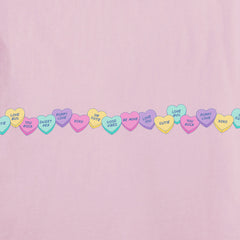 Women's Candy Hearts Short Sleeve Crusher Tee