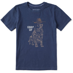 Kids Giddy Up Golden Short Sleeve Crusher Tee
