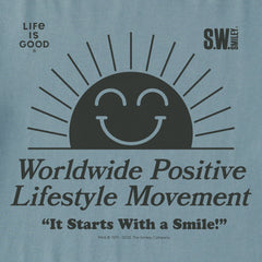 Men's LIG x S.W.Smiley Rising Sun Short Sleeve Crusher Tee