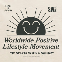 Men's LIG x S.W.Smiley Rising Sun Short Sleeve Crusher Tee