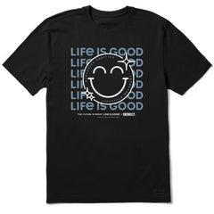 Men's LIG x S.W.Smiley Sparkle Short Sleeve Crusher Tee