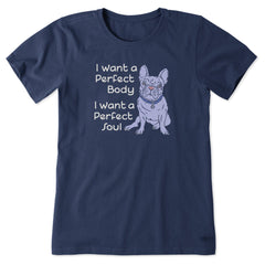 Women's I Want a Perfect Body Short Sleeve Tee