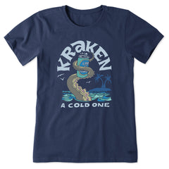 Women's Kraken a Cold One Short Sleeve Tee