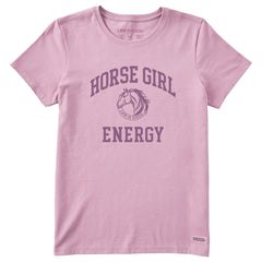 Women's Horse Girl Energy Short Sleeve Crusher Tee