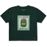Women's All Brine All the Time Short Sleeve Crusher Boxy Tee